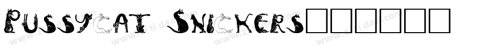Pussycat Snickers字体转换